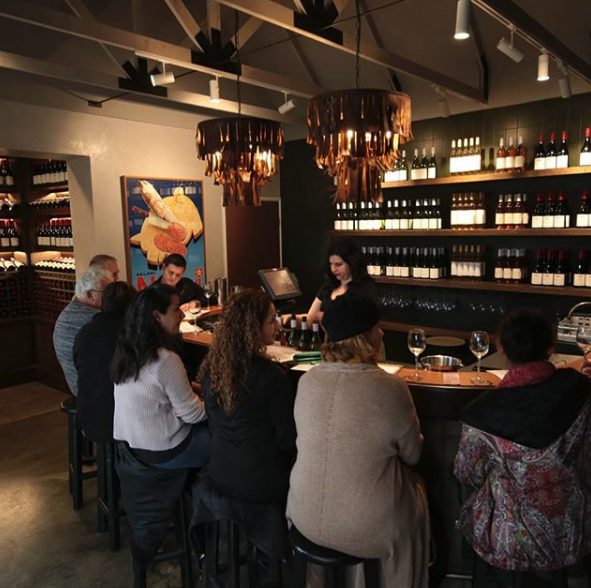 Recently renovated tasting counter at Mantons Creek